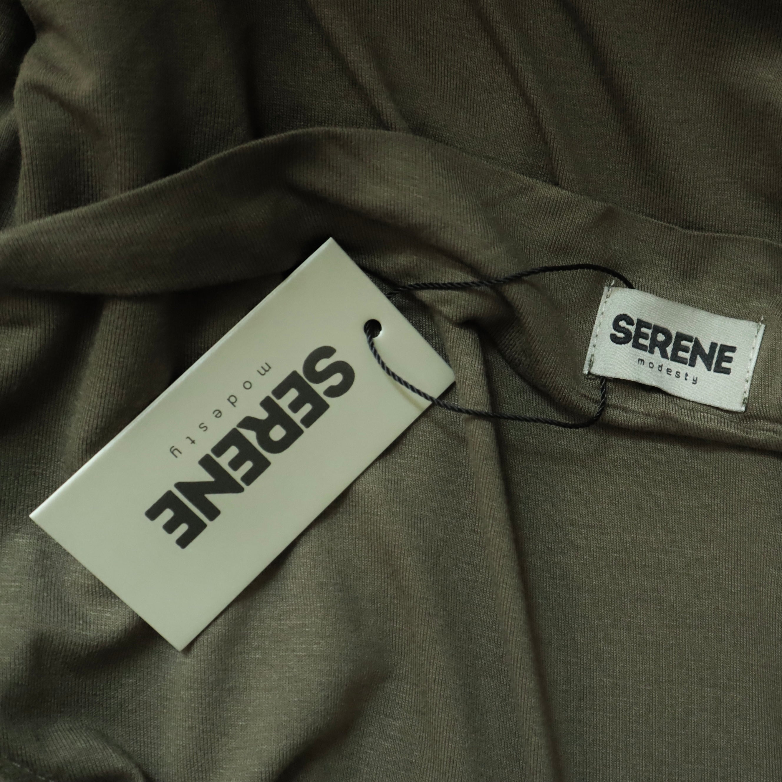Jersey Khimar - Dark Olive Green