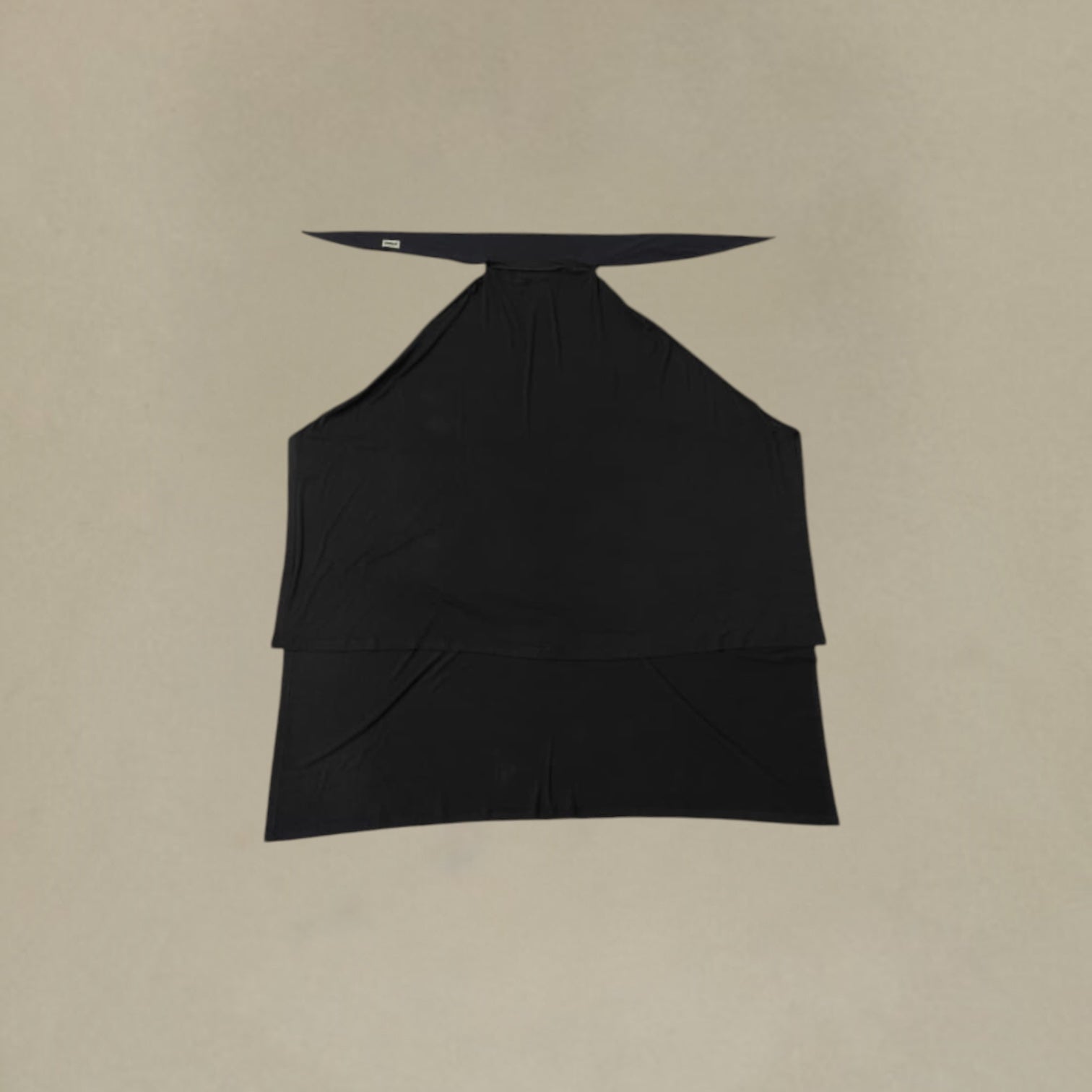 Square Jersey Khimar - Black